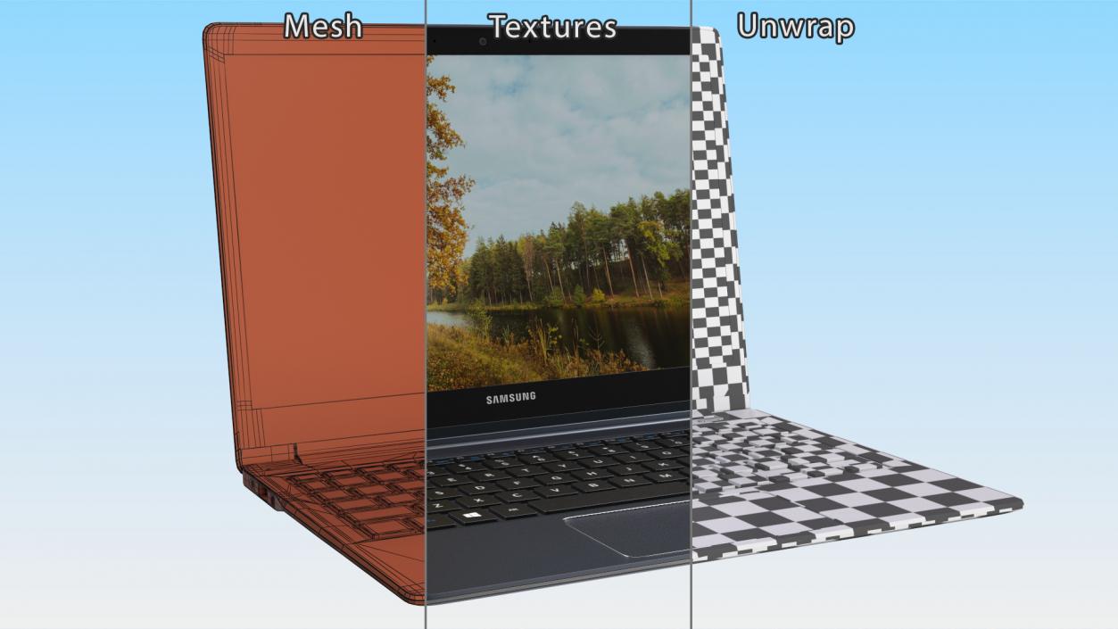 3D model Ultrabook Samsung 12 Inch