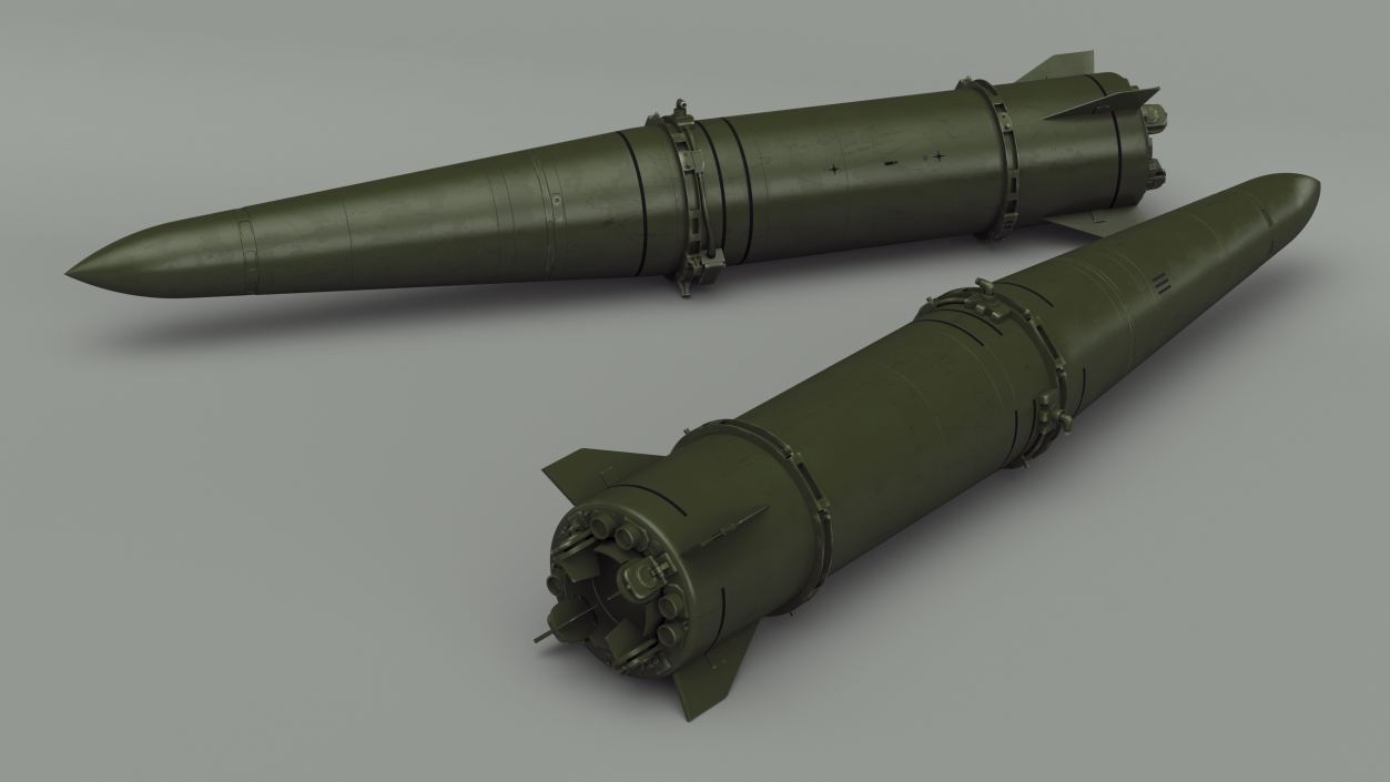 3D model Russian Ballistic Missile 9M723 Iskander