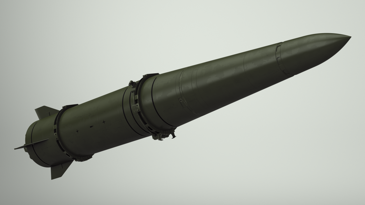 3D model Russian Ballistic Missile 9M723 Iskander