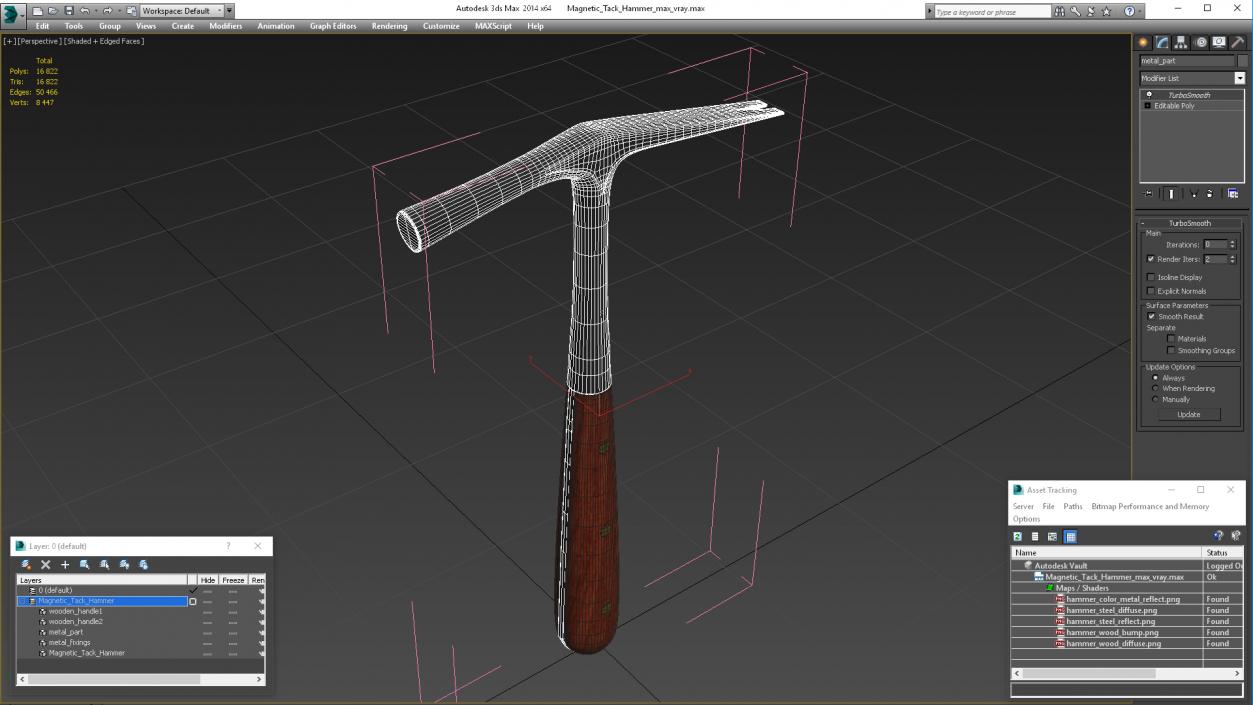 3D model Magnetic Tack Hammer