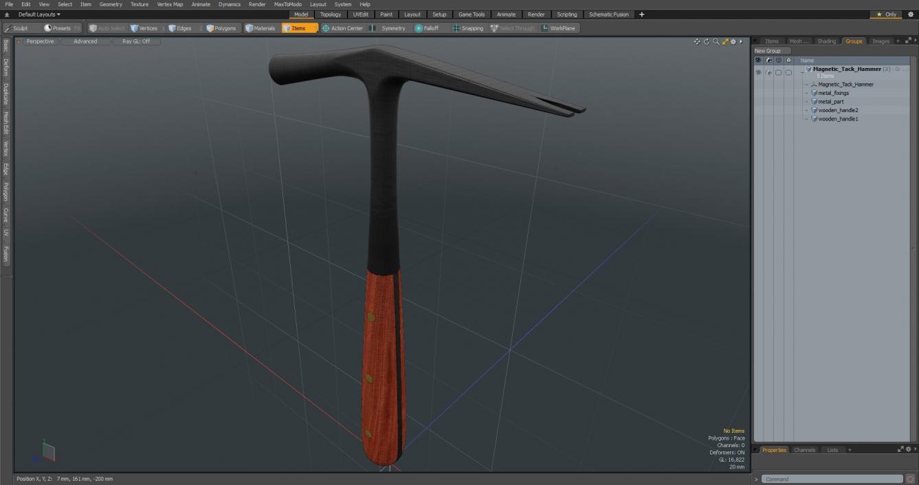 3D model Magnetic Tack Hammer