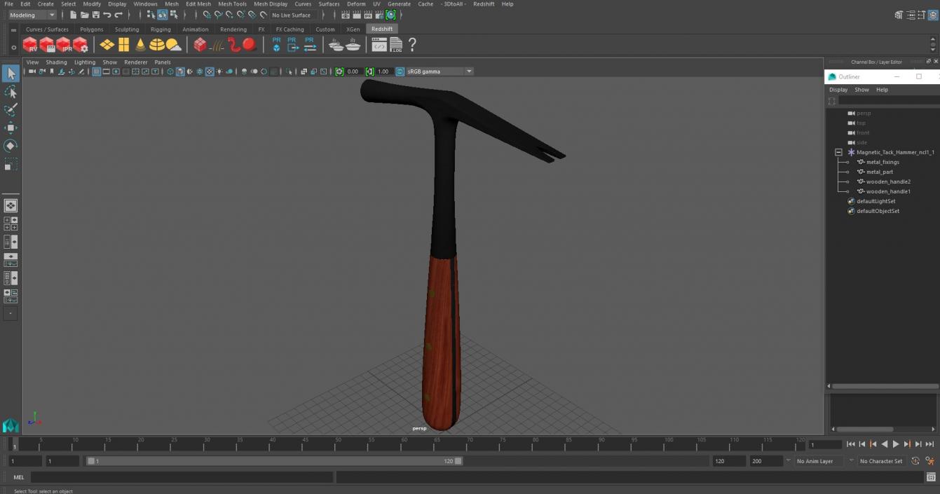 3D model Magnetic Tack Hammer