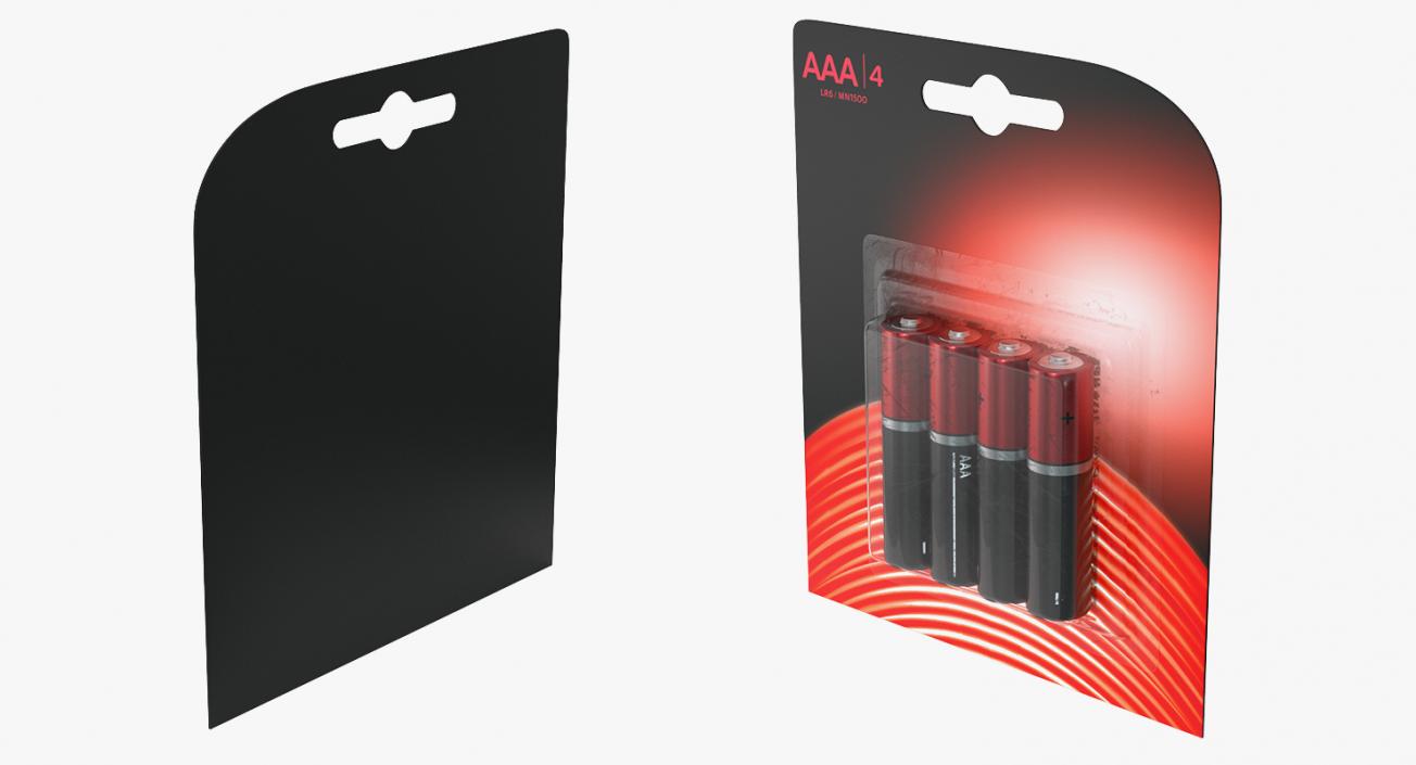 AAA Battery Package 3D model