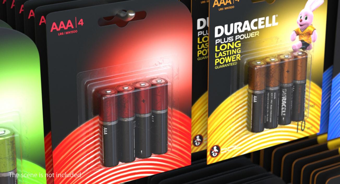 AAA Battery Package 3D model