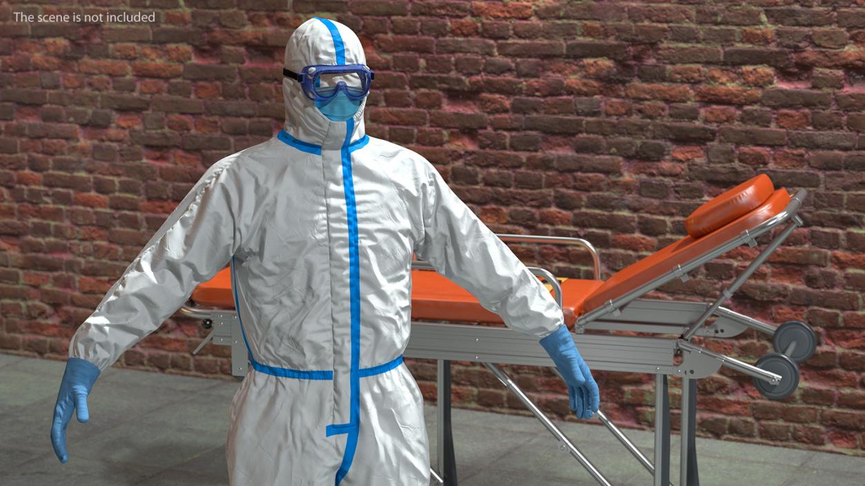 3D model Disposable Isolation Suit