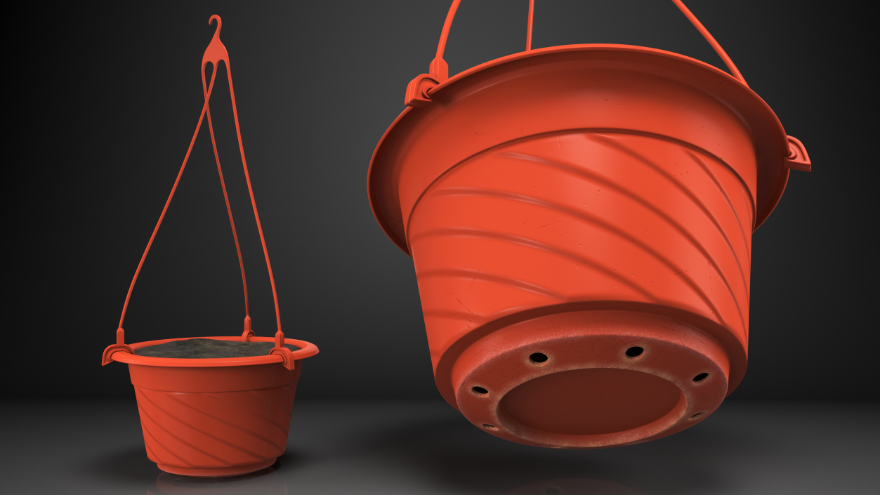 3D Hanging Pot with Soil