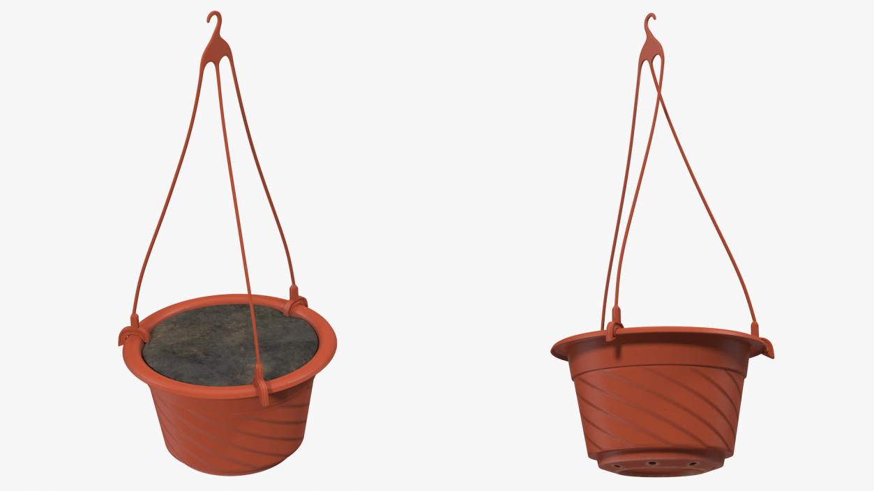 3D Hanging Pot with Soil