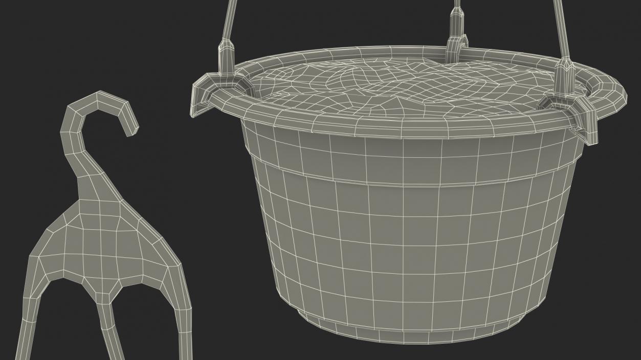 3D Hanging Pot with Soil