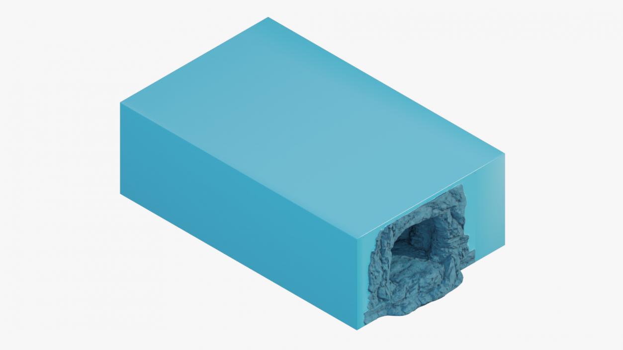 3D model Underwater Cave Blue