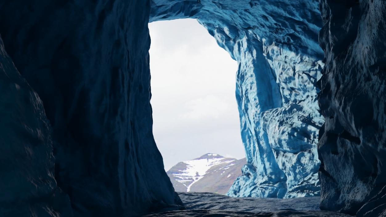 3D model Underwater Cave Blue