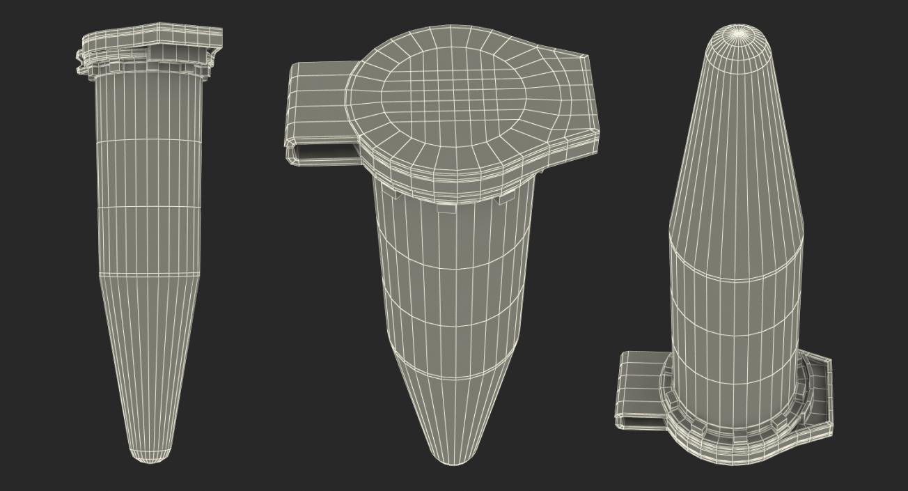 3D Pile of Test Tubes model