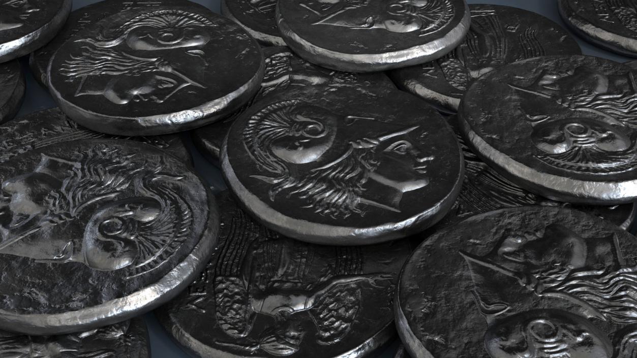 3D Silver Ancient Coins Collection