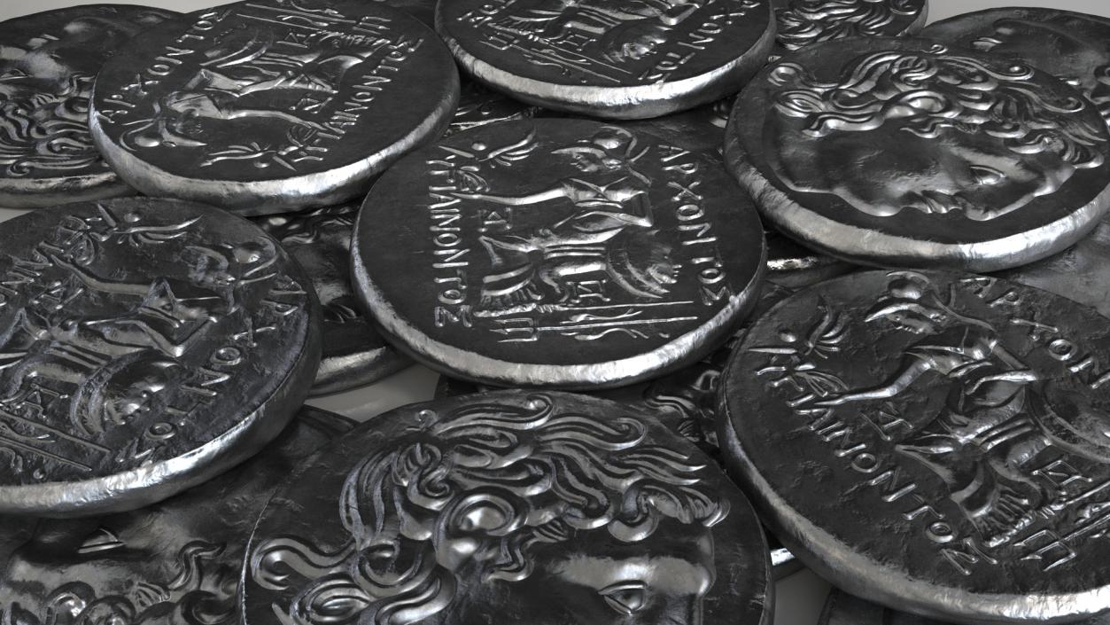 3D Silver Ancient Coins Collection