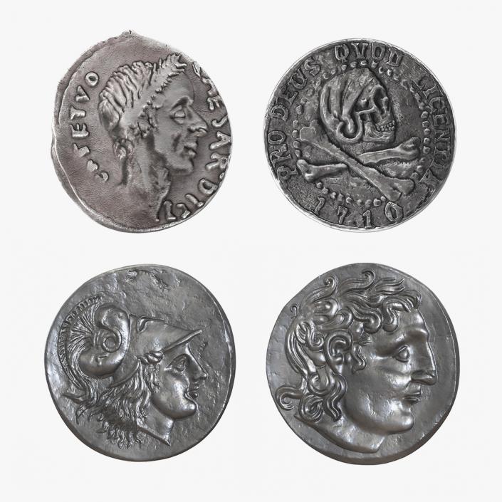 3D Silver Ancient Coins Collection