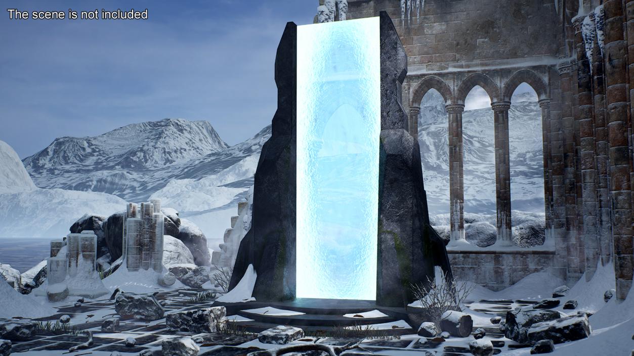 3D Fantasy Portal Gates Collection 2 model