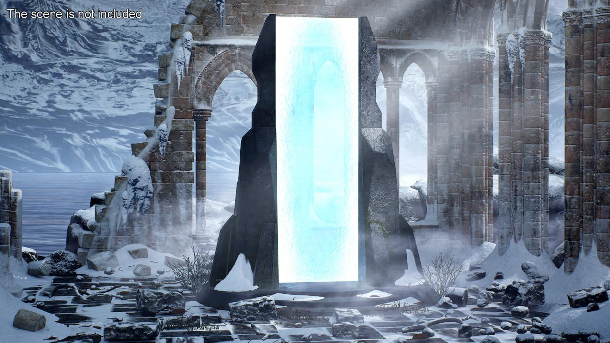 3D Fantasy Portal Gates Collection 2 model