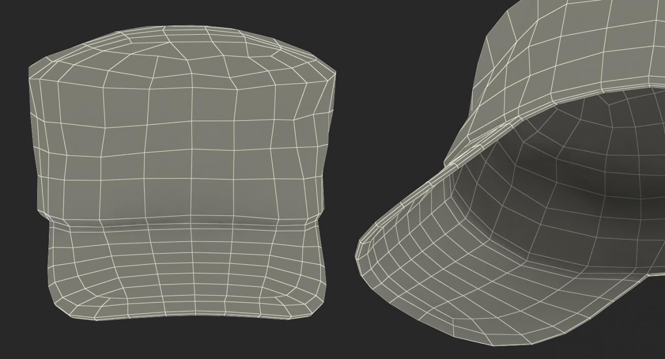 US Army Camouflage Hat 3D