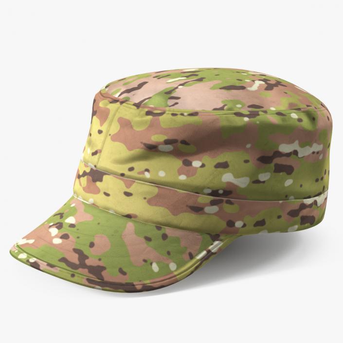 US Army Camouflage Hat 3D