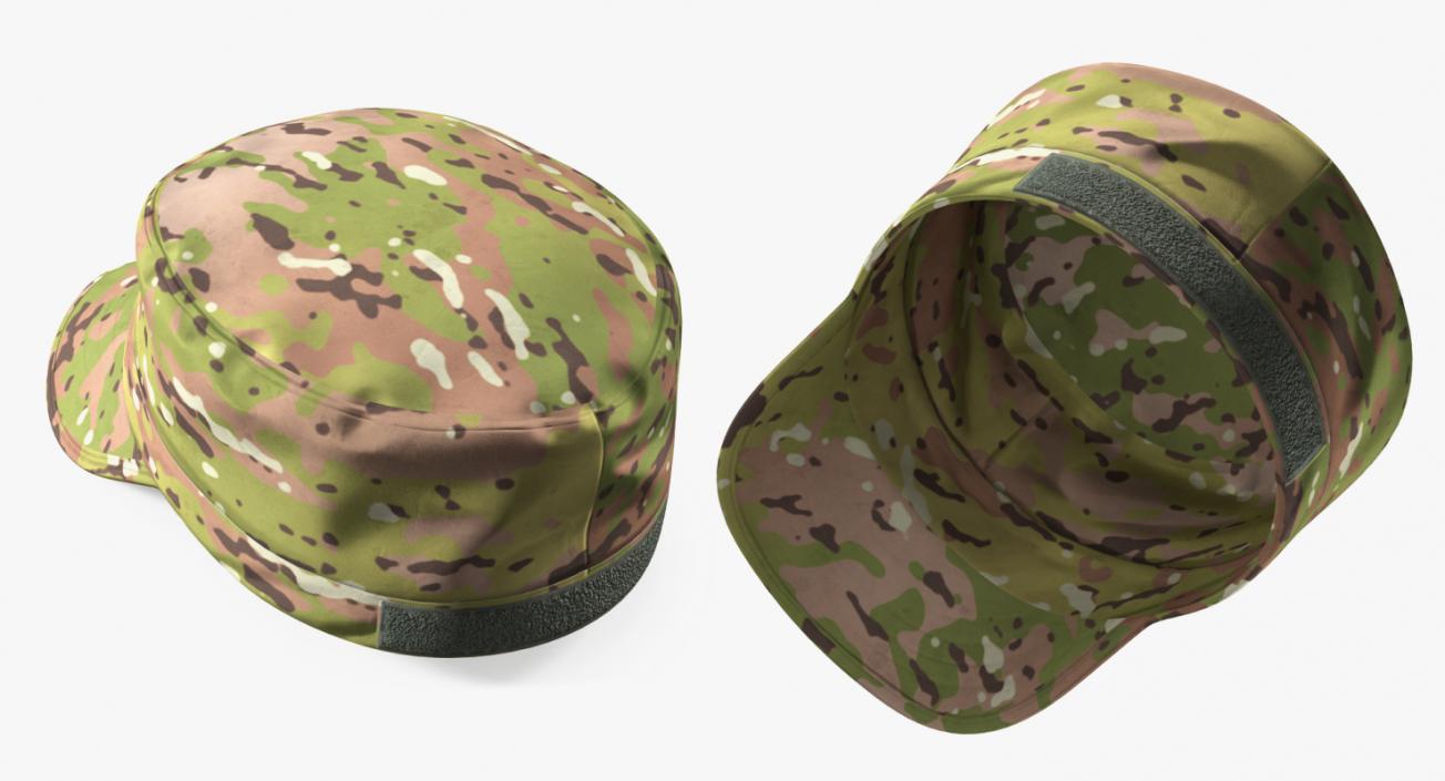 US Army Camouflage Hat 3D