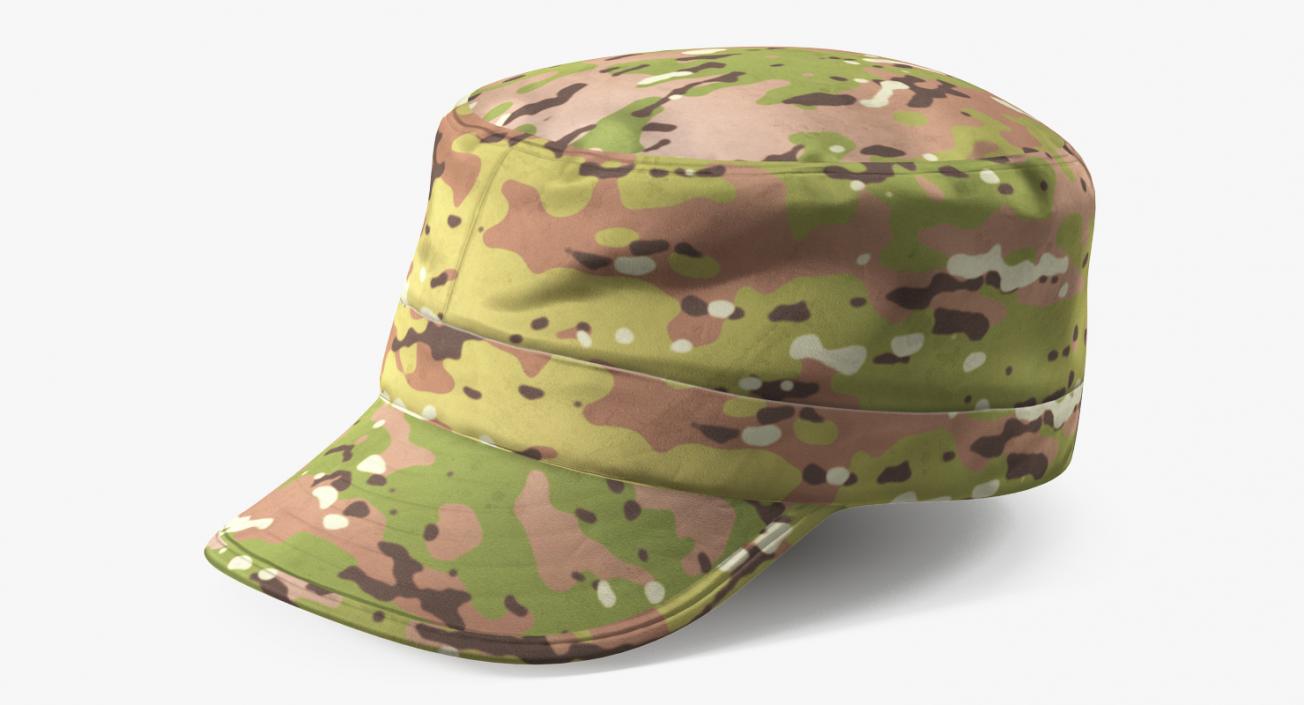 US Army Camouflage Hat 3D