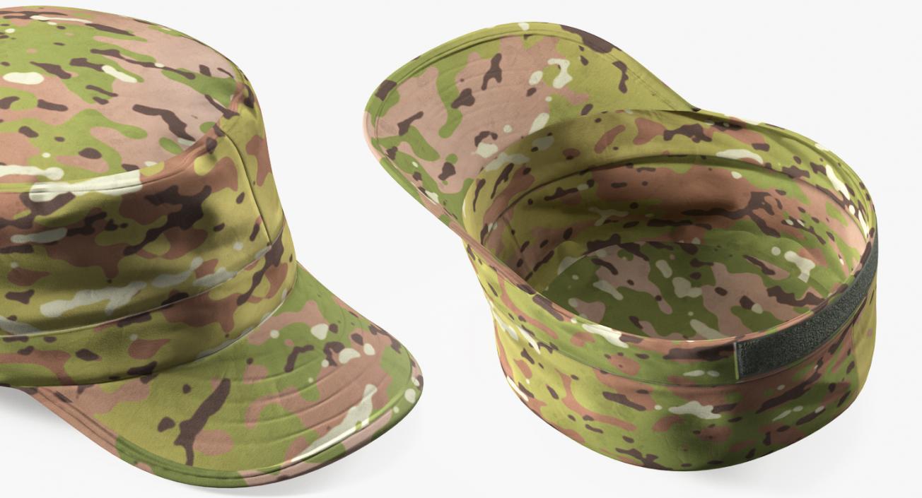 US Army Camouflage Hat 3D