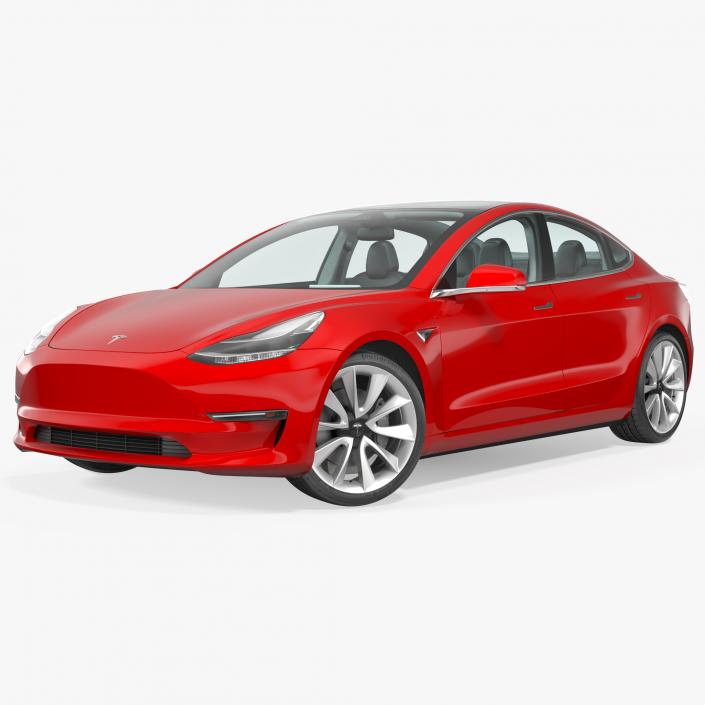 3D model Tesla Model 3 Rigged