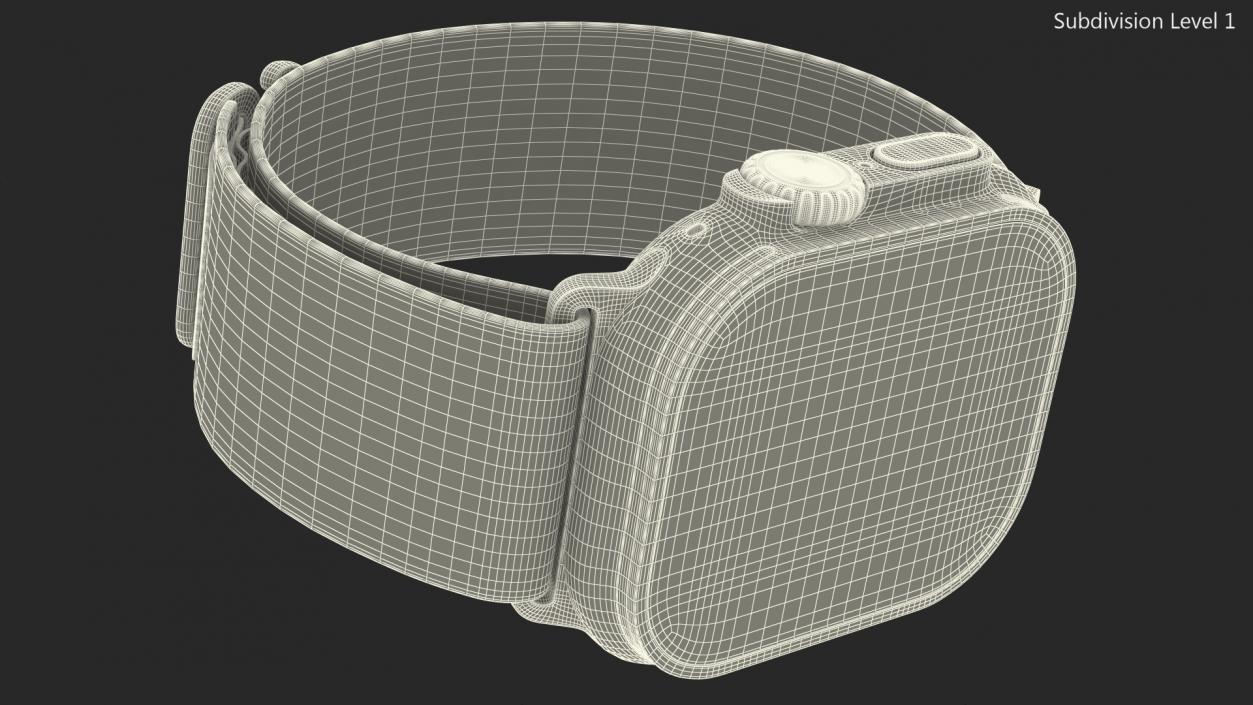 Apple Watch Ultra Alpine Loop Starlight 3D model