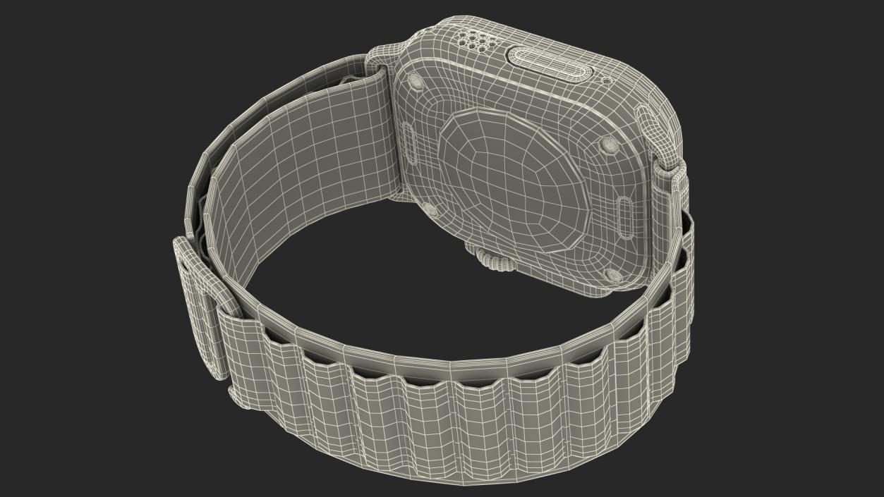 Apple Watch Ultra Alpine Loop Starlight 3D model