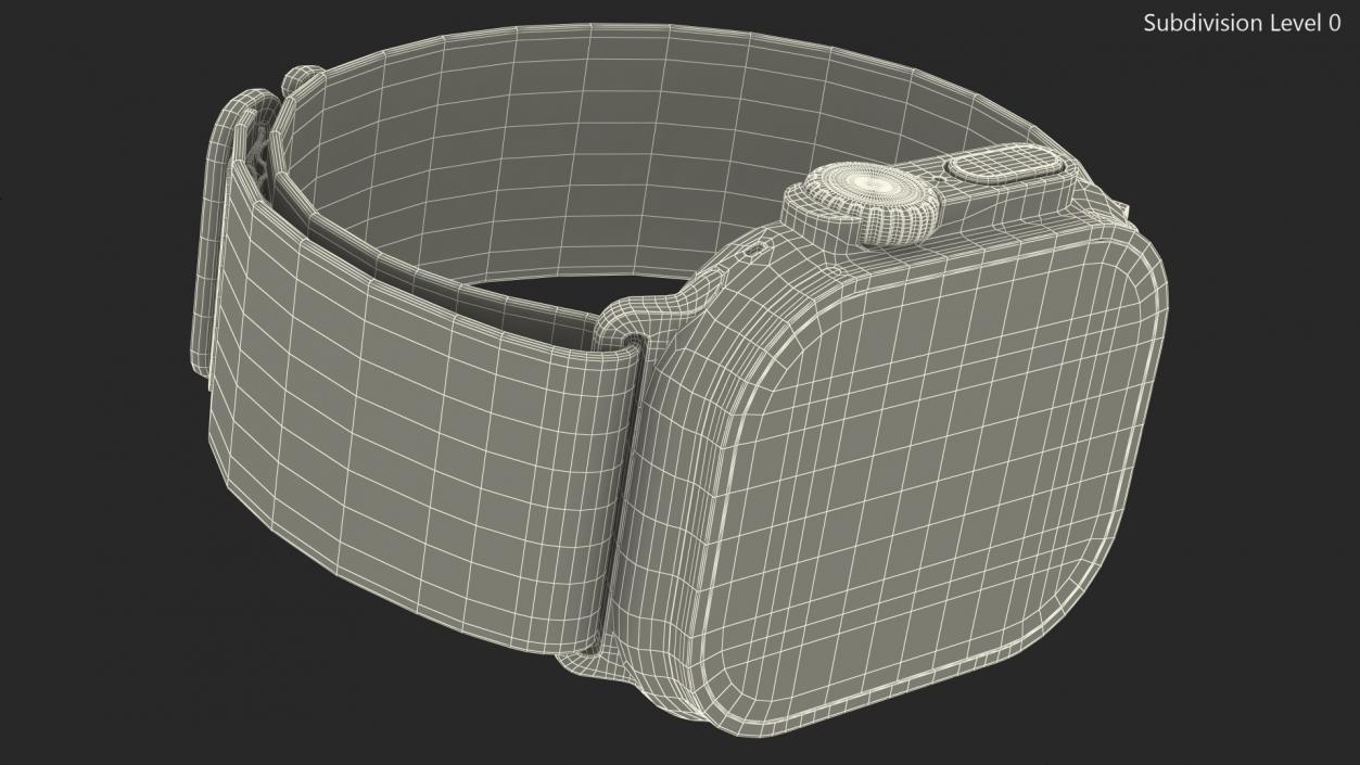 Apple Watch Ultra Alpine Loop Starlight 3D model