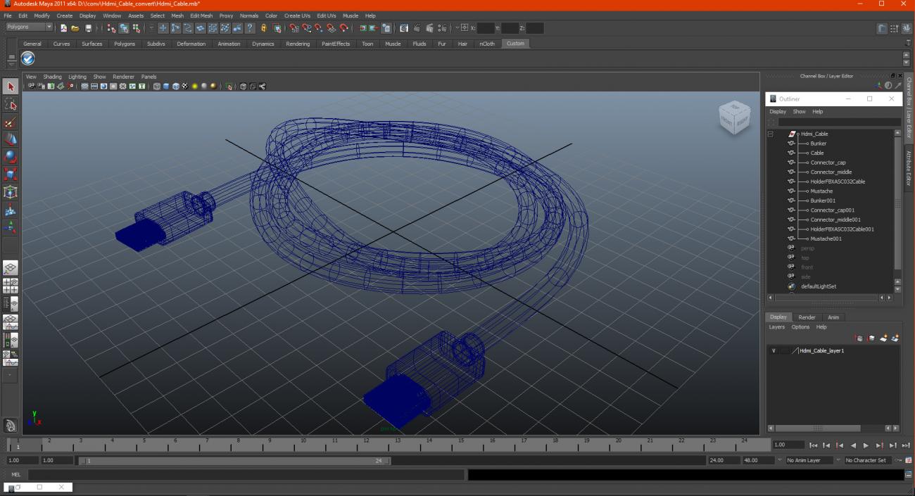 3D model Hdmi Cable