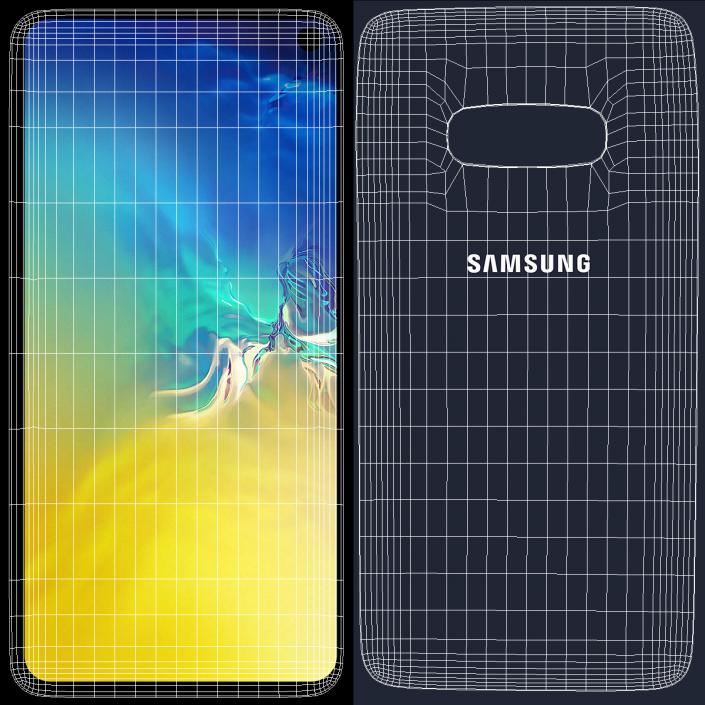 Samsung Galaxy S10E Dark Blue 3D model