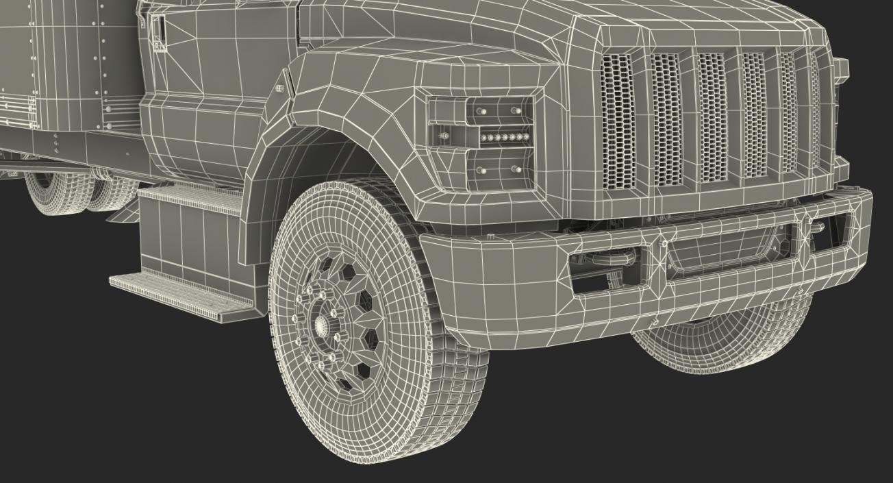 Straight Truck Generic Rigged 3D model