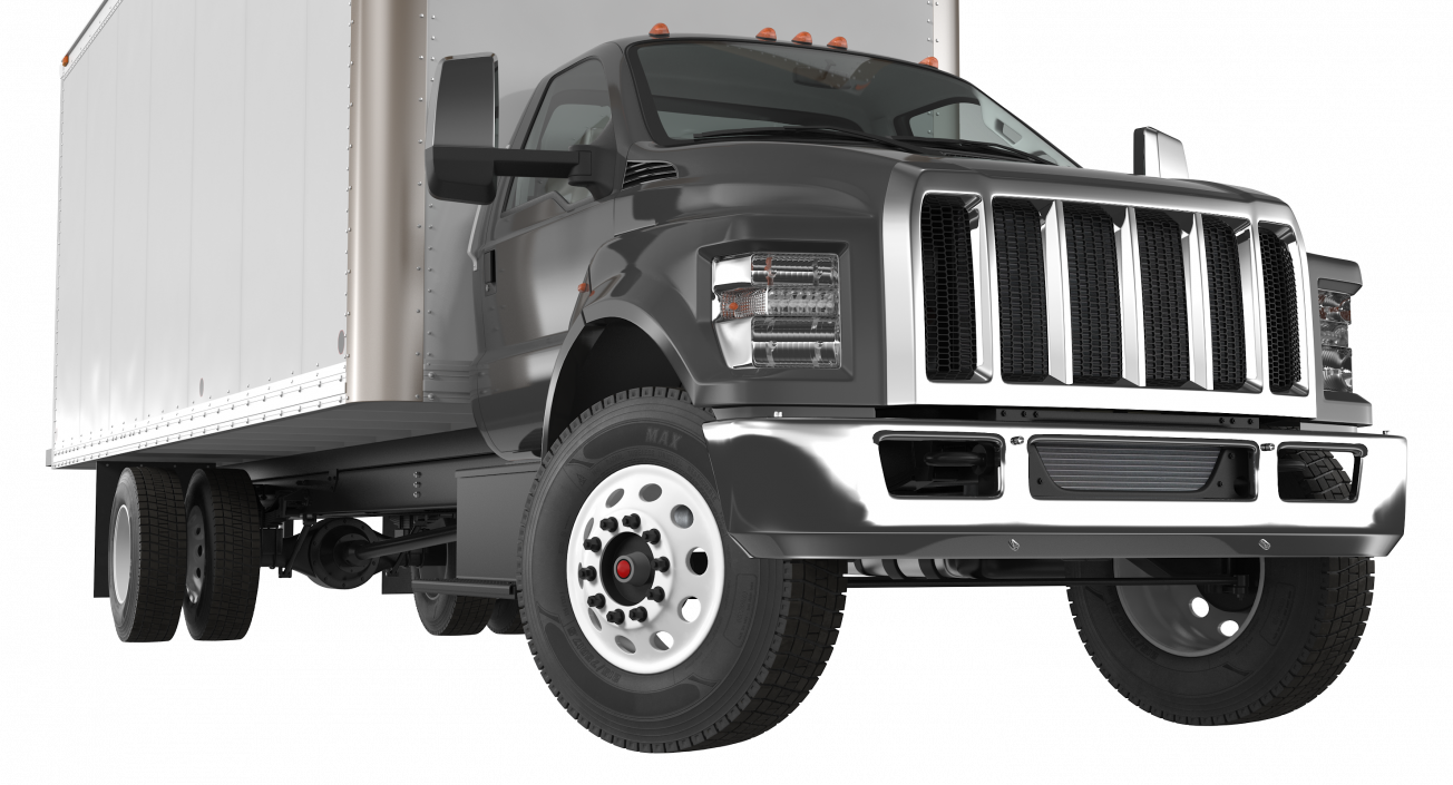 Straight Truck Generic Rigged 3D model