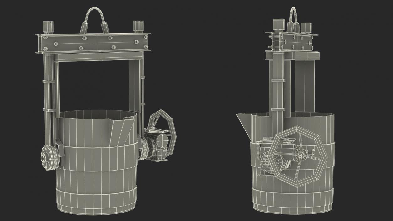 3D Casting Ladle for Foundry Factory model