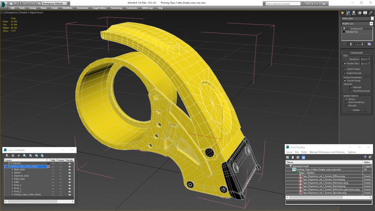 3D model Packing Tape Cutter Empty