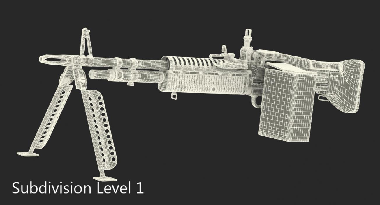 3D model M60 Machine Gun