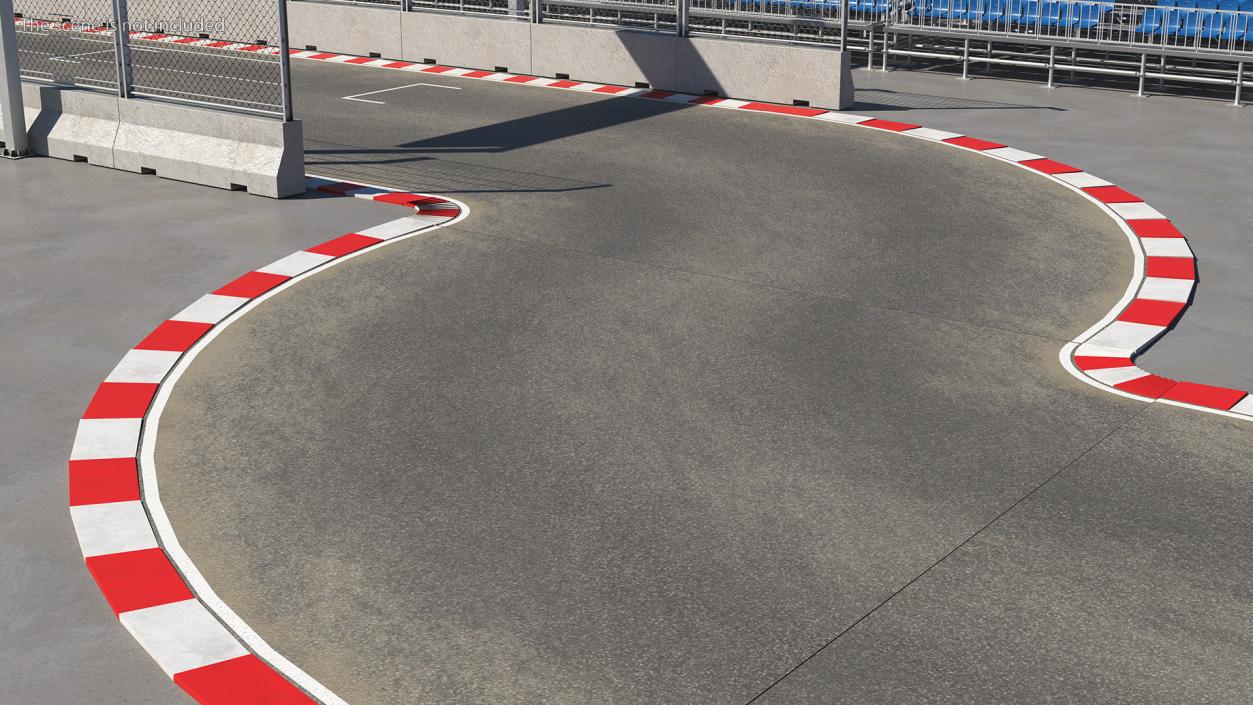 Race Track Formula 1 Set 3D model