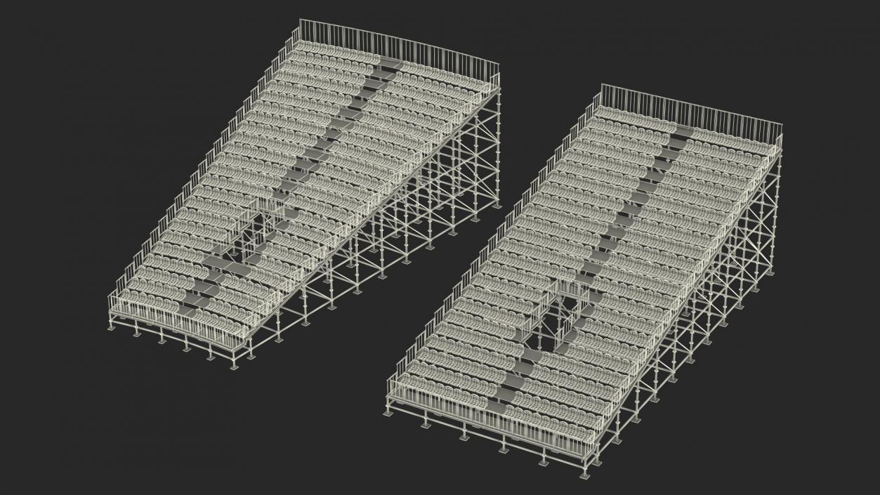 Race Track Formula 1 Set 3D model