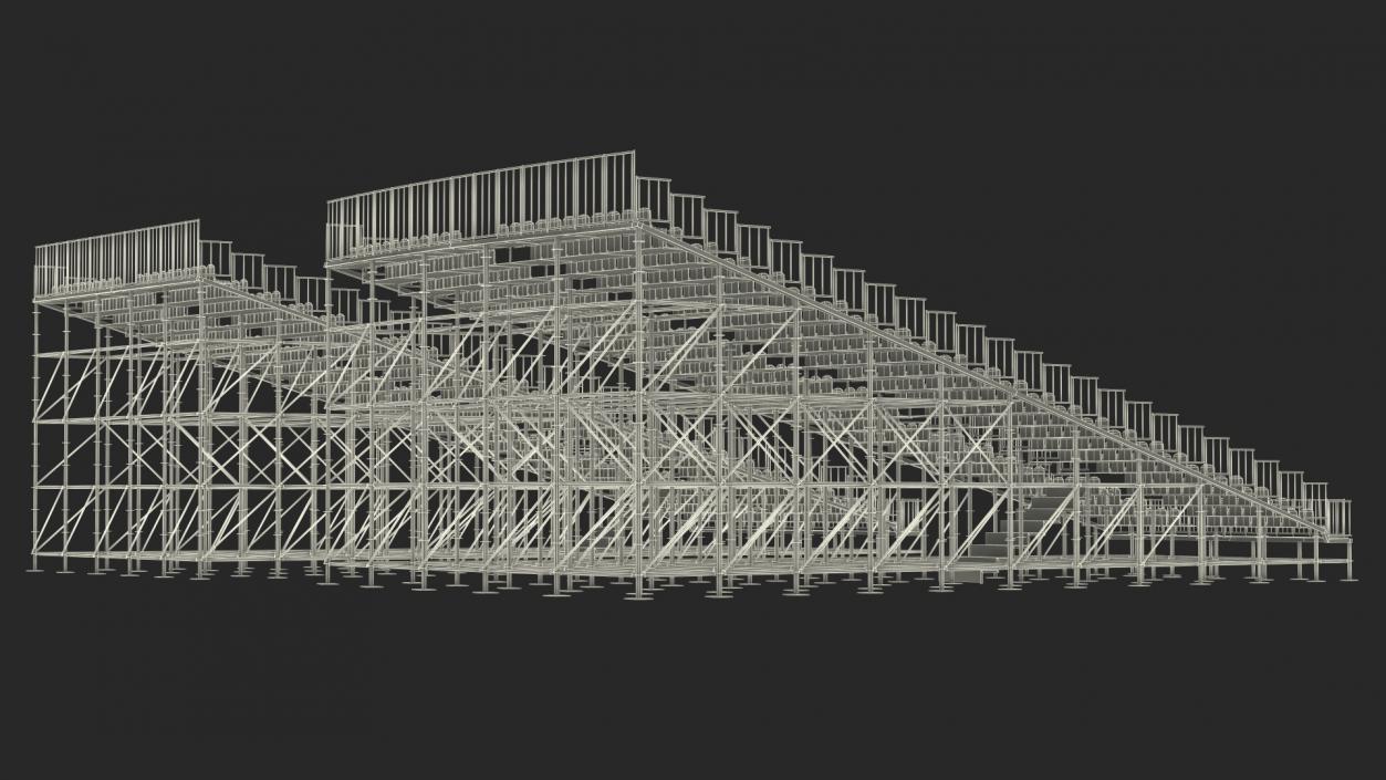 Race Track Formula 1 Set 3D model