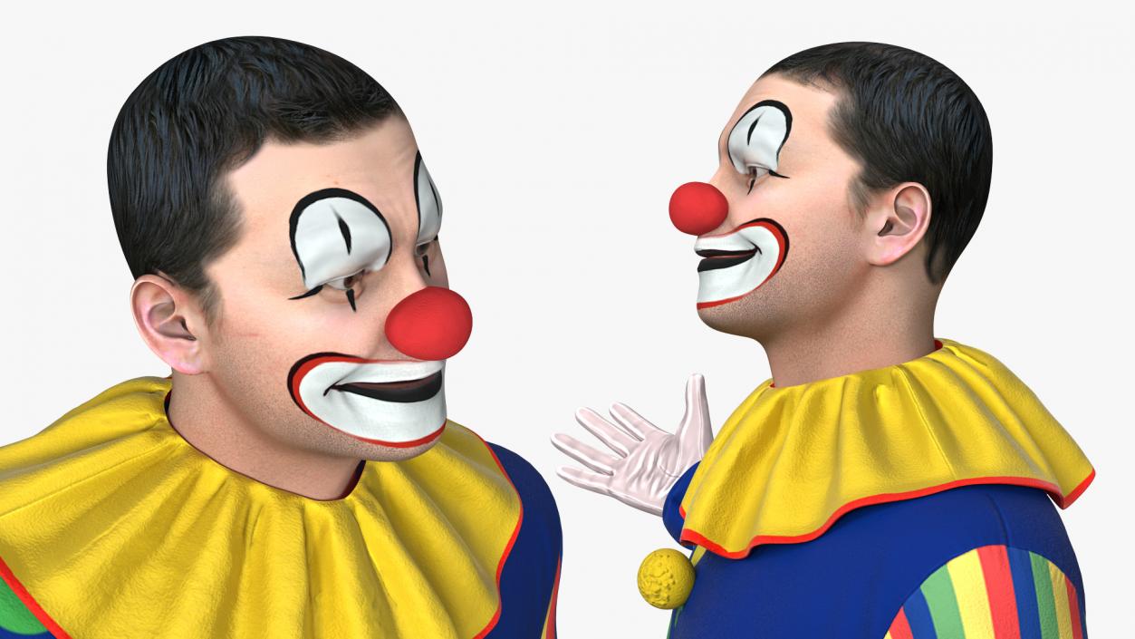 3D model Funny Clown Standing Pose