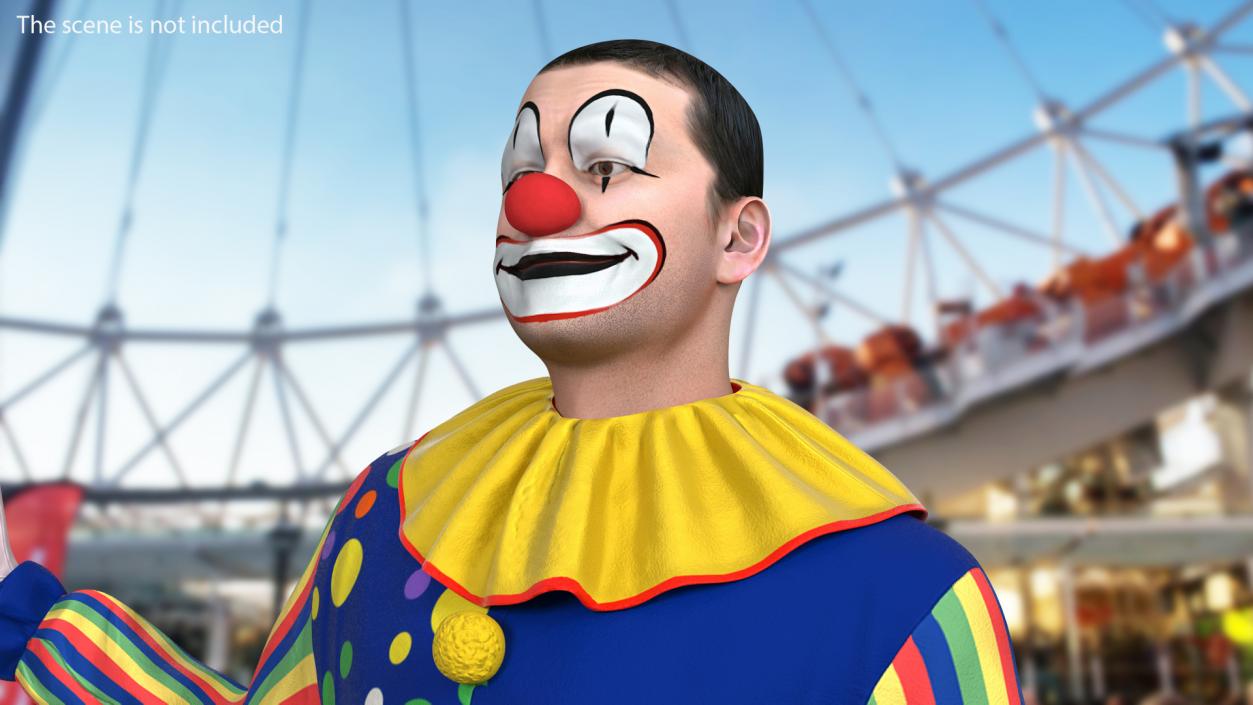 3D model Funny Clown Standing Pose