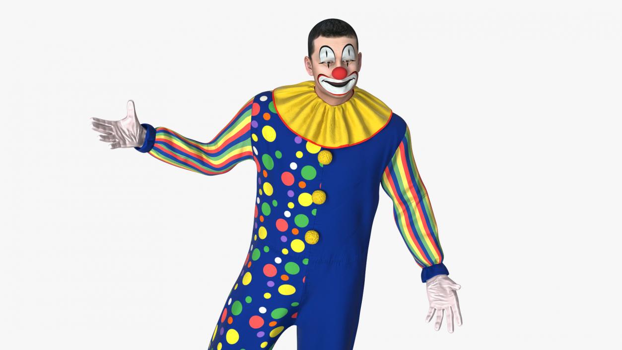 3D model Funny Clown Standing Pose