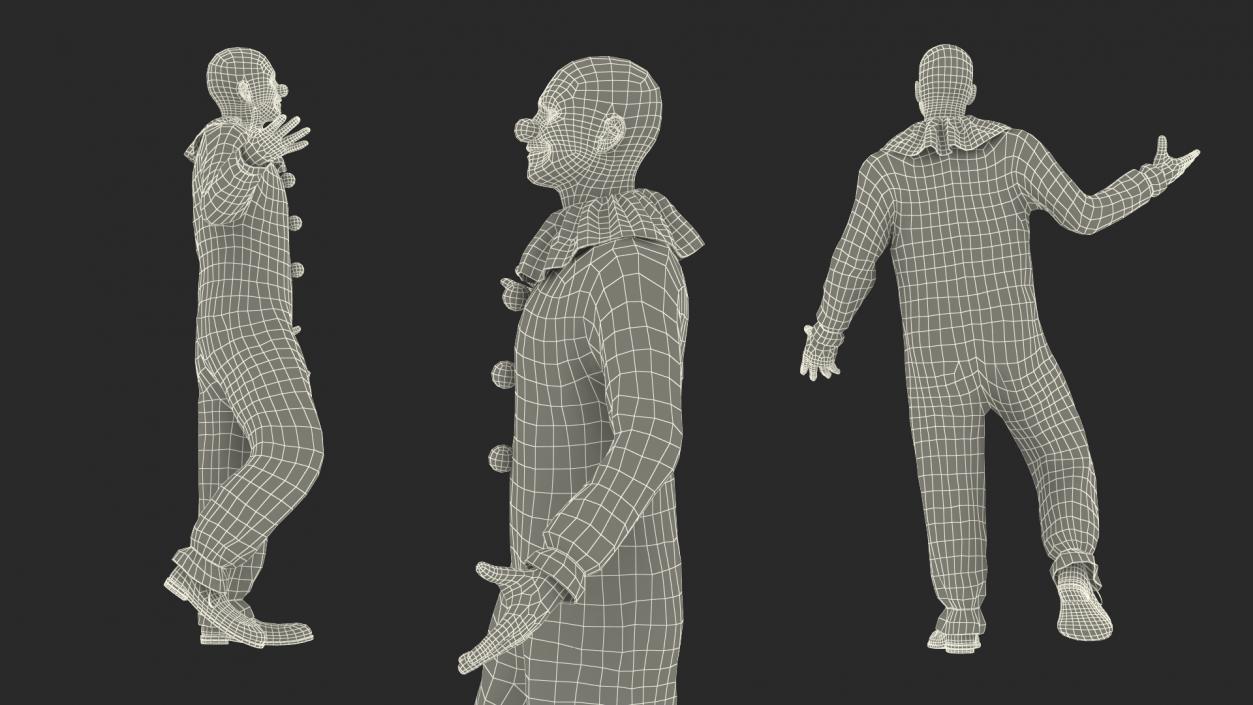 3D model Funny Clown Standing Pose