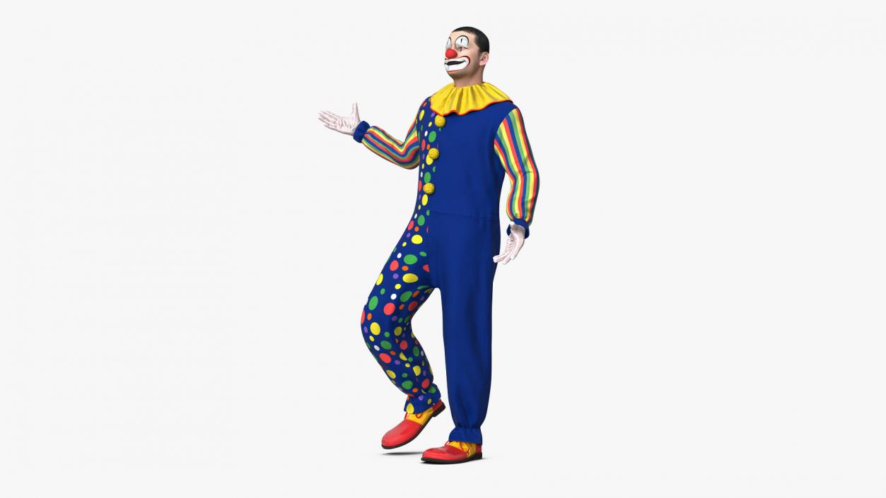 3D model Funny Clown Standing Pose