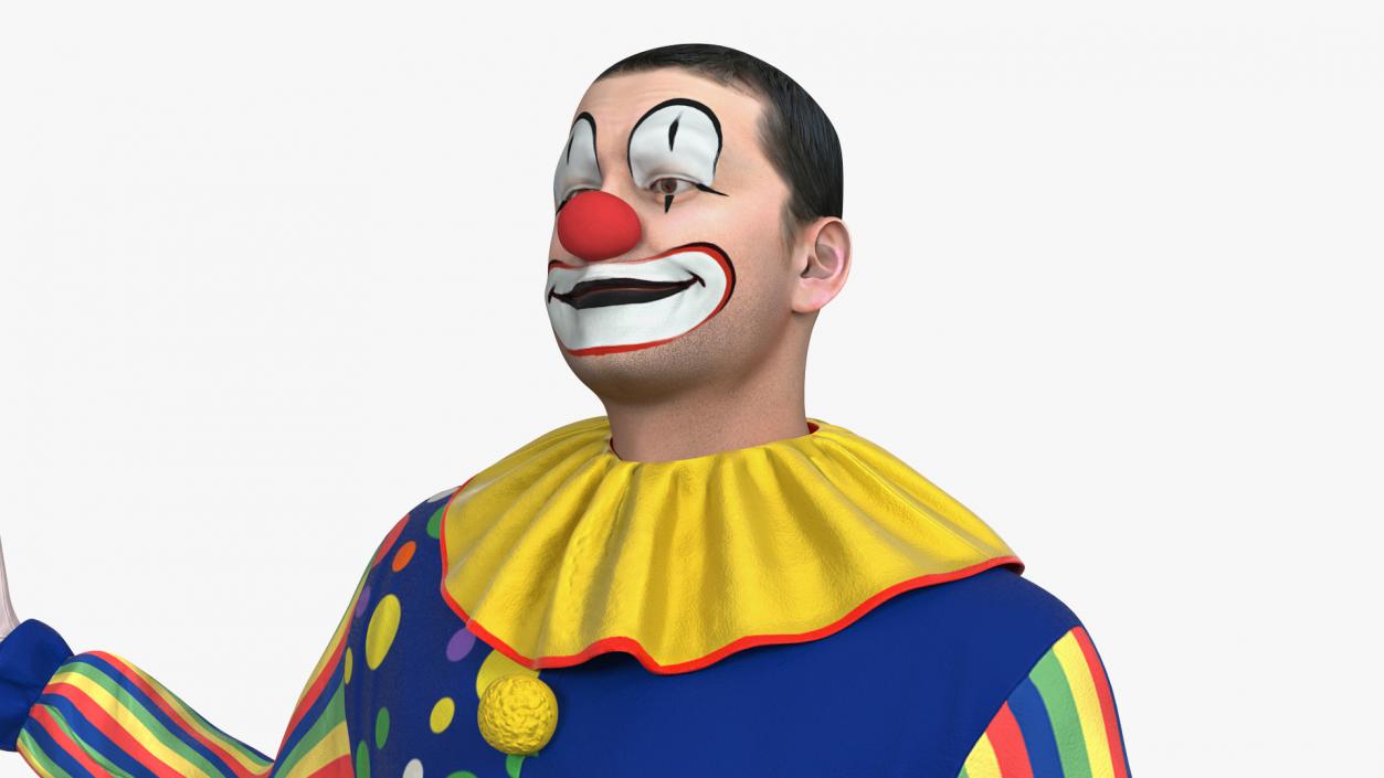 3D model Funny Clown Standing Pose