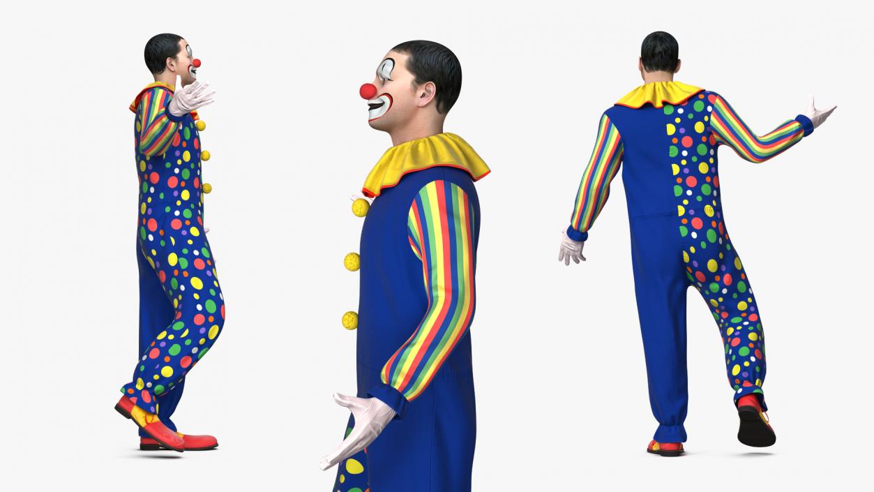 3D model Funny Clown Standing Pose