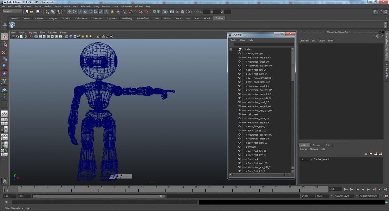 Chatbot 3D model