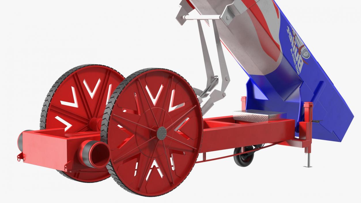 3D model Human Cannonball Red