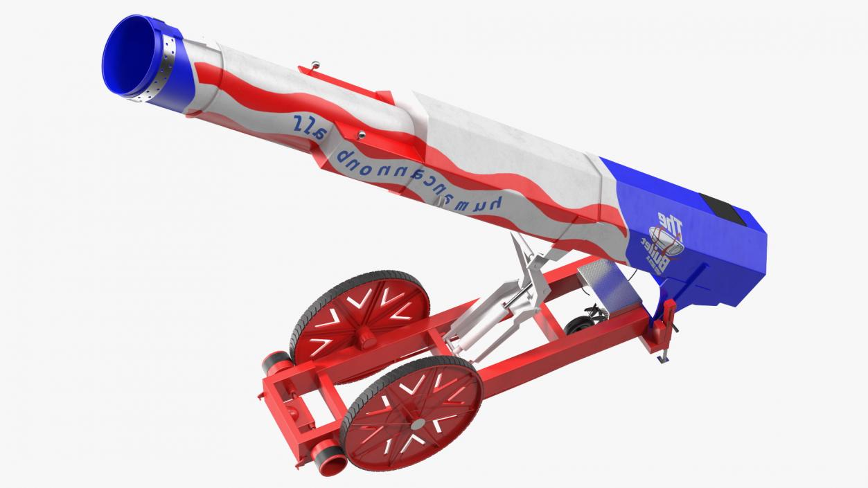 3D model Human Cannonball Red