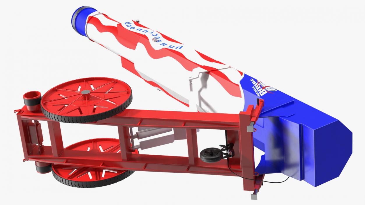 3D model Human Cannonball Red